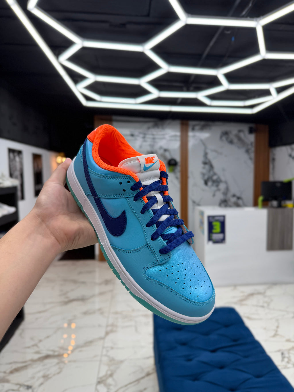TENI NIKE DUNK LOW SE “BALTIC BLUE TOTAL ORANGE”OG