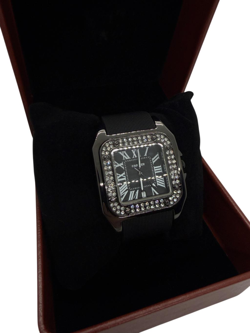 RELOJ CARTIER SANTOS “NEGRO DIAMANTES”