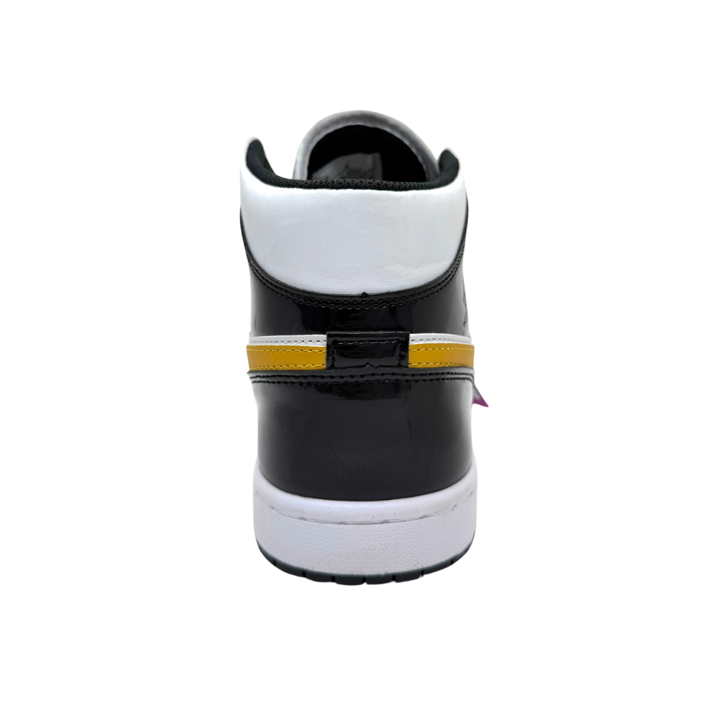 TENIS JORDAN 1 MID "PATENT METALLIC GOLD"