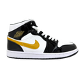 TENIS JORDAN 1 MID "PATENT METALLIC GOLD"