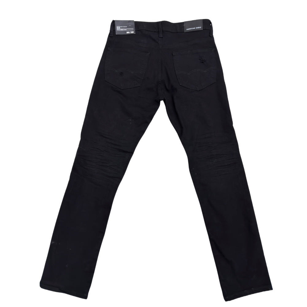 PANTALÓN CABALLERO AMERICAN EAGLE NEGRO RASGADO