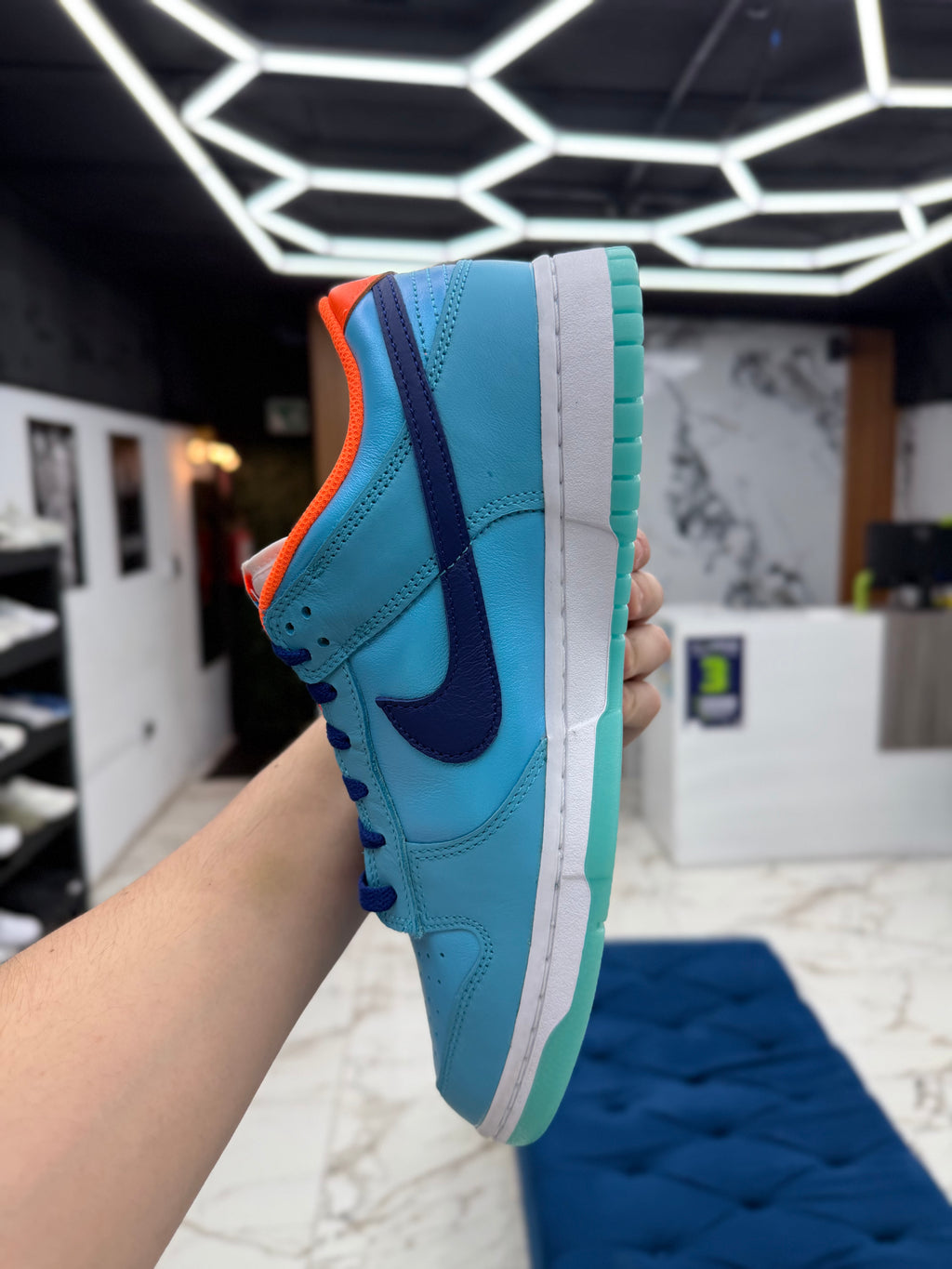 TENI NIKE DUNK LOW SE “BALTIC BLUE TOTAL ORANGE”OG