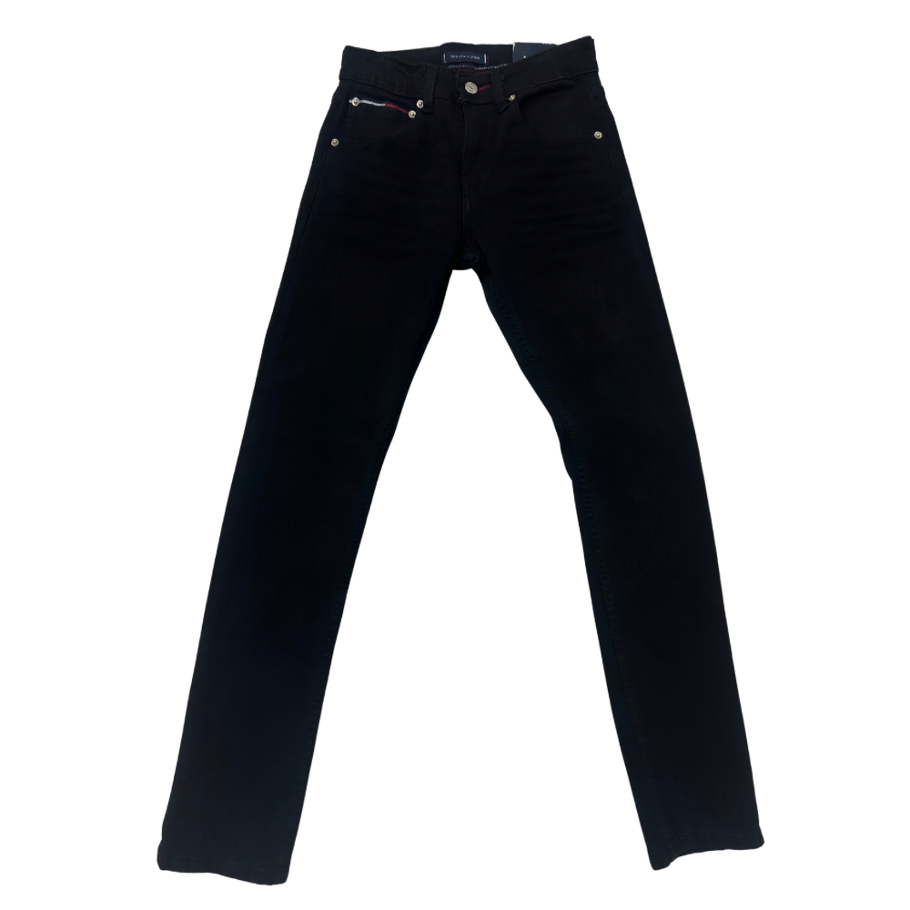 PANTALÓN CABALLERO TOMMY HILFIGER NEGRO LISO