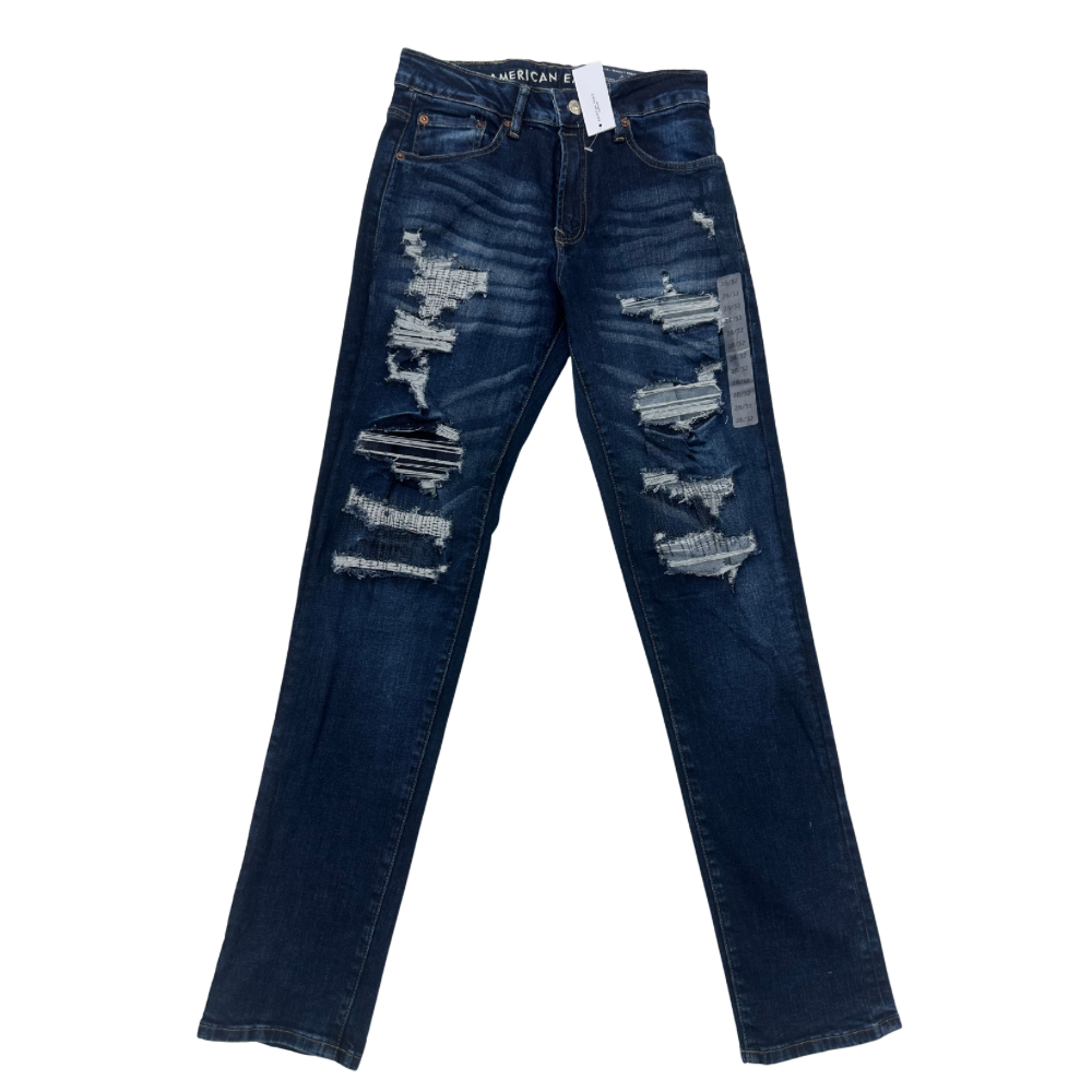 PANTALÓN CABALLERO AMERICAN EAGLE MEZCLILLA RASGADO