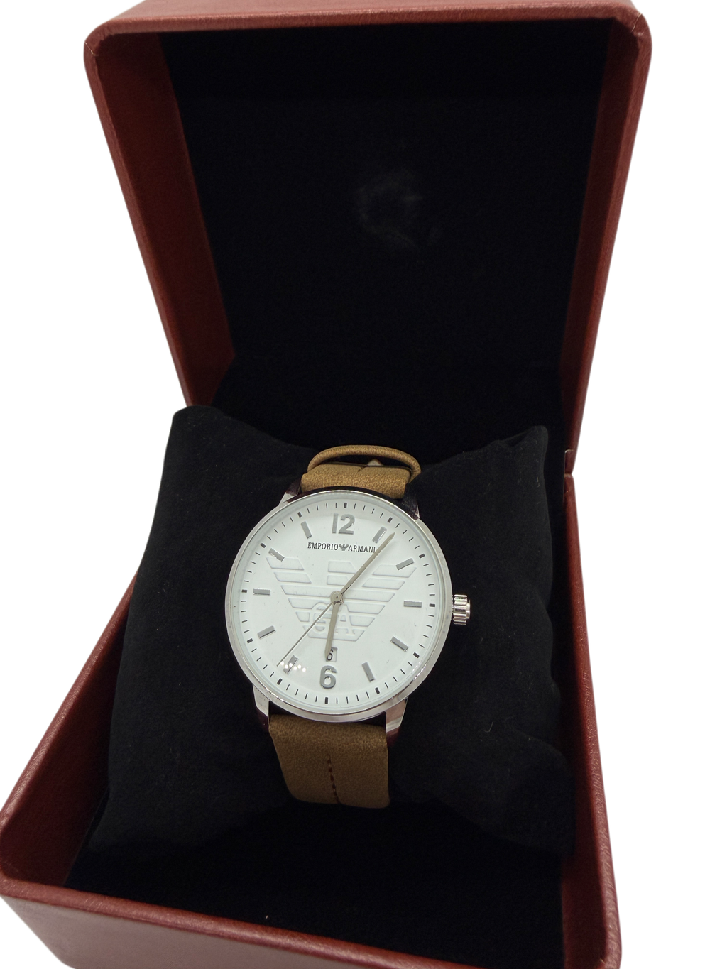 RELOJ EMPORIO ARMANI “CORREA CAFÉ”