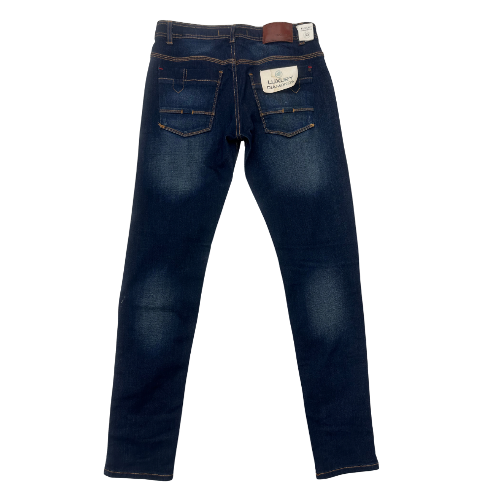 PANTALÓN CABALLERO LUXURY DIAMONDS MEZCLILLA LISO