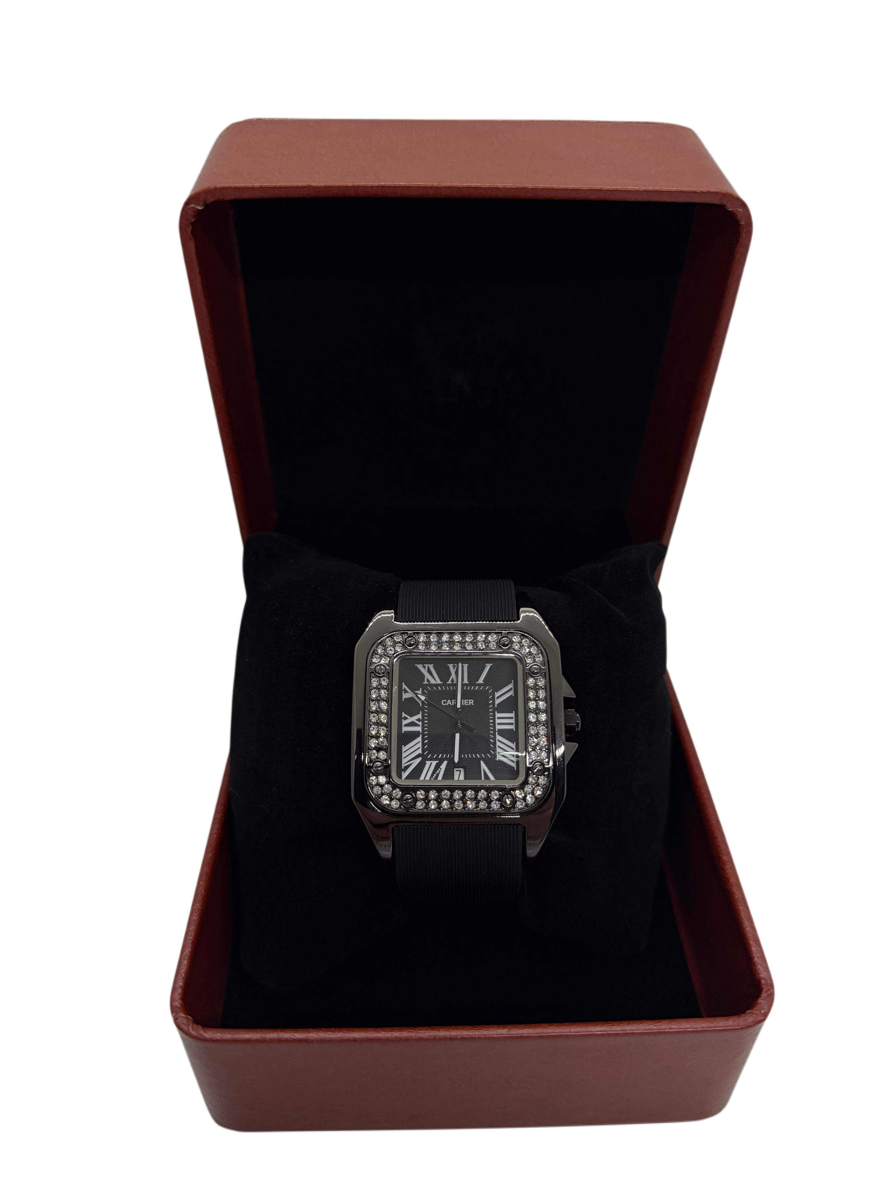 RELOJ CARTIER SANTOS “NEGRO DIAMANTES”