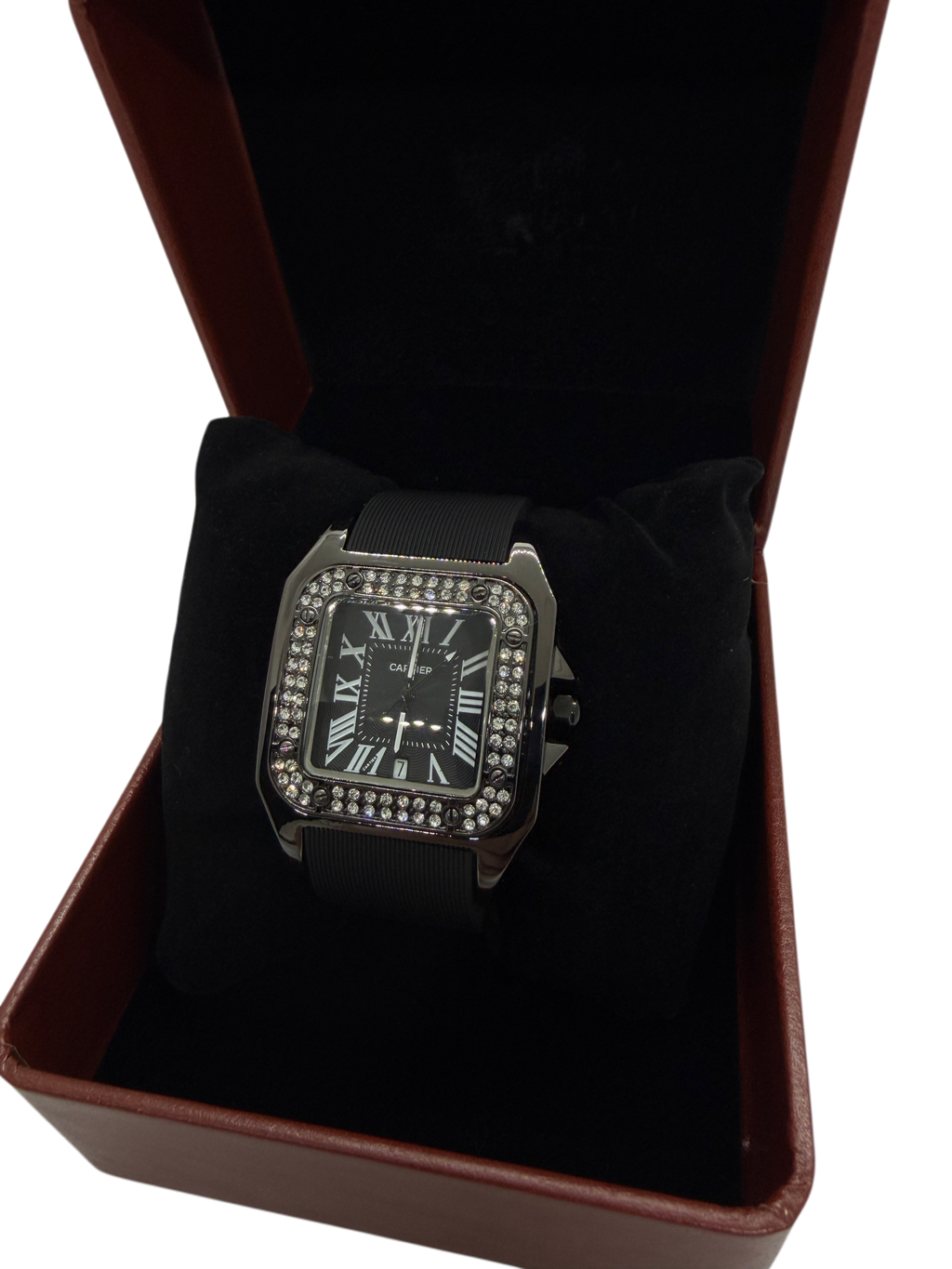 RELOJ CARTIER SANTOS “NEGRO DIAMANTES”