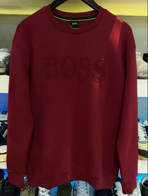 SUDADERA BOSS "GUINDA"