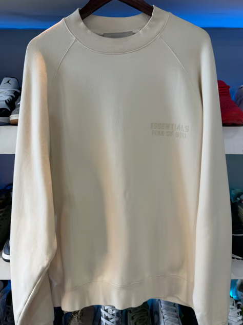 SUDADERA ESSENTIALS "BEIGE"