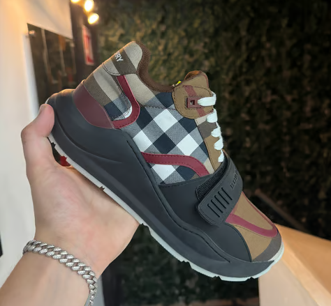 TENIS BURBERRY "RAMSEY CHECK BIRCH CAFÉ"