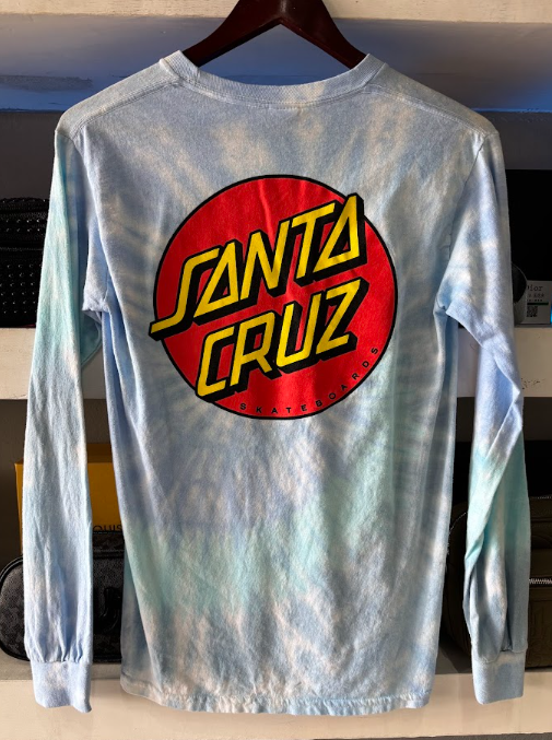 PLAYERA SANTA CRUZ "CLASSIC DOT AZUL TIE-DYE"