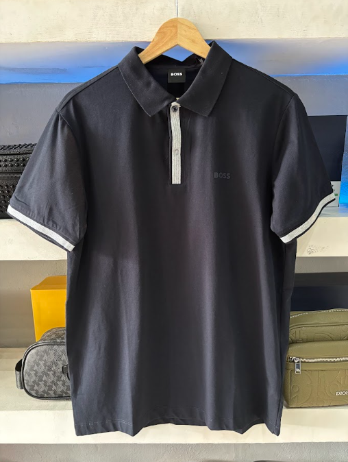 POLO BOSS "CLASICA NEGRA/BLANCO"