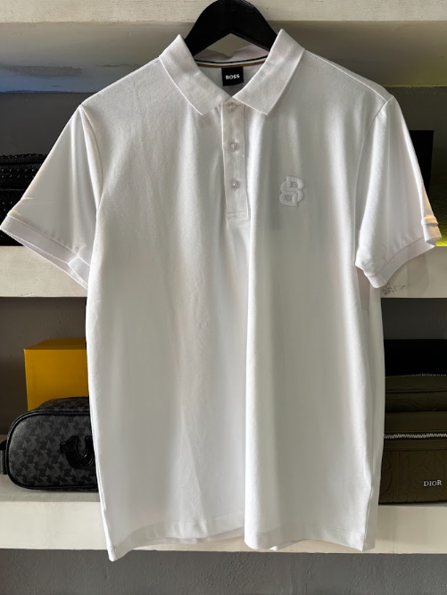POLO BOSS "BLANCO BORDADO 3D"
