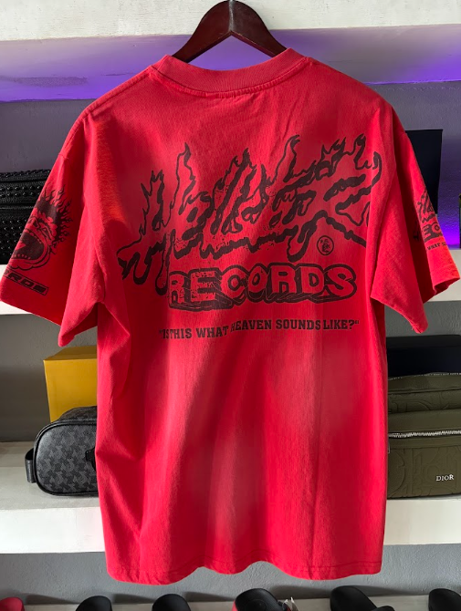 PLAYERA HELLSTAR "RECORDS ROJA"