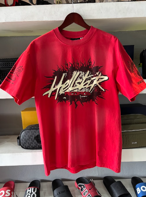 PLAYERA HELLSTAR "RECORDS ROJA"
