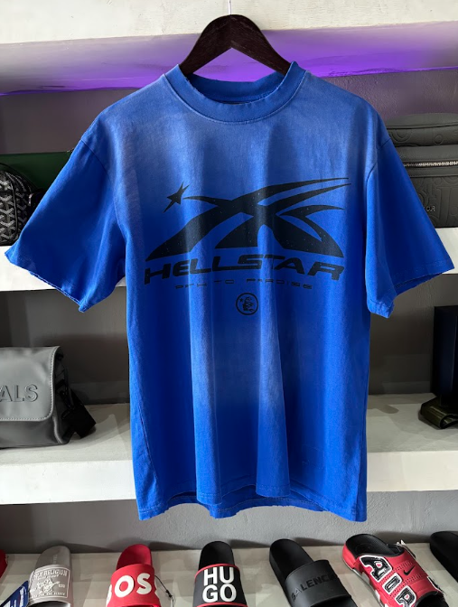 PLAYERA HELLSTAR "AZUL DESLAVADO"