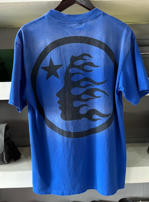 PLAYERA HELLSTAR "AZUL DESLAVADO"