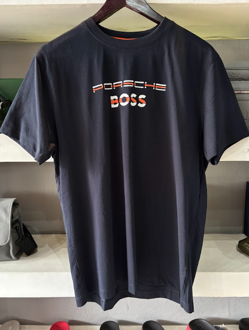 PLAYERA BOSS "PORSCHE AZÚL MARINO"