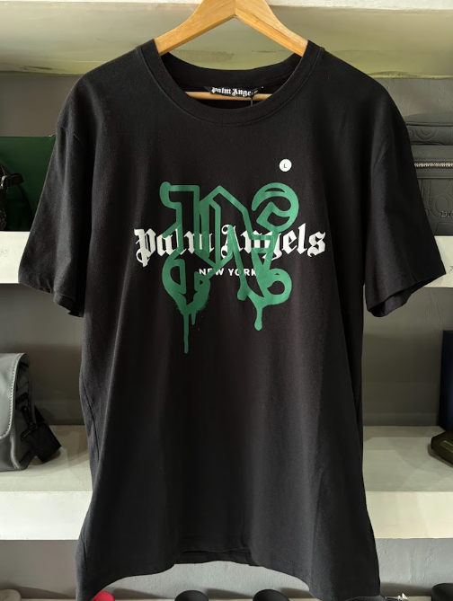 PLAYERA PALM ANGELS "NEGRA GRAFFITI VERDE"