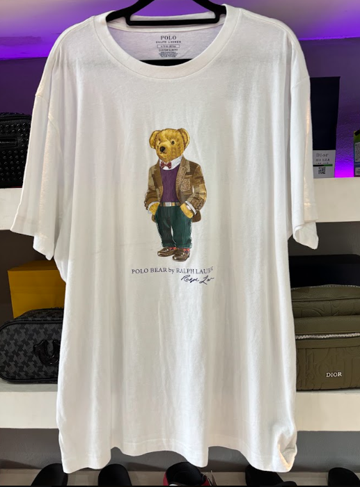 PLAYERA POLO RALPH LAUREN "BLANCA OSO"