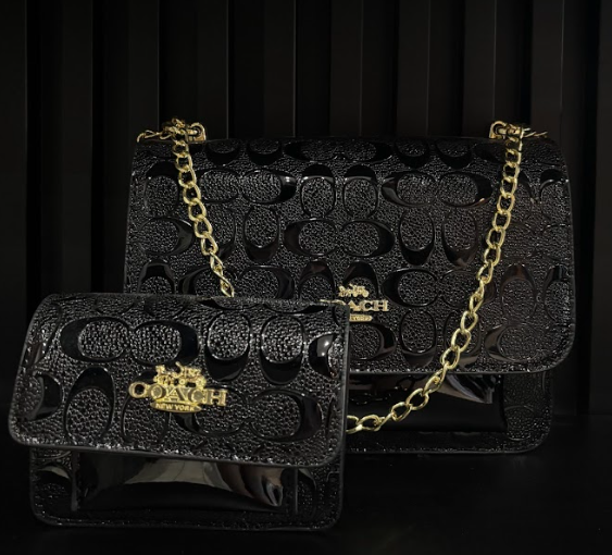 BOLSA COACH DUO CARTERA "NEGRA"