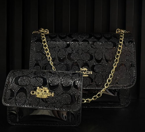 BOLSA COACH DUO CARTERA "NEGRA"
