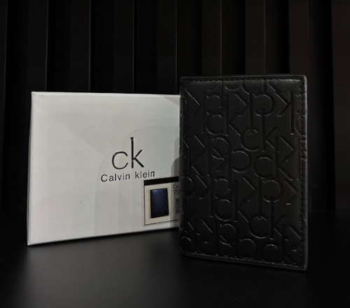 CARTERA CALVIN KLEIN "NEGRA CON MONOGRAMA"