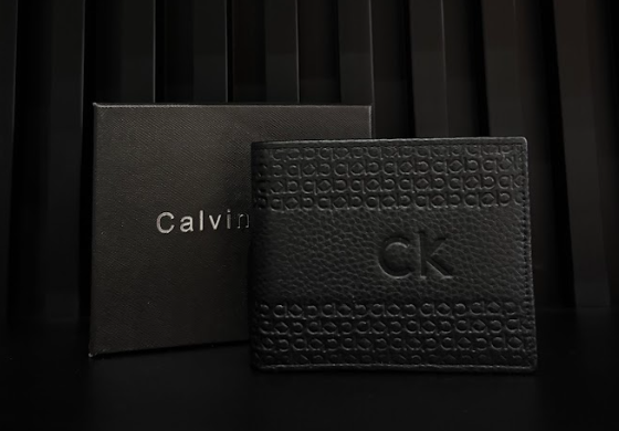 CARTERA CALVIN KLEIN "NEGRA CUERO CK"