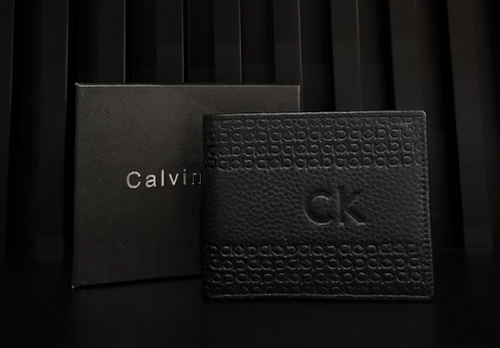 CARTERA CALVIN KLEIN "NEGRA CUERO CK"