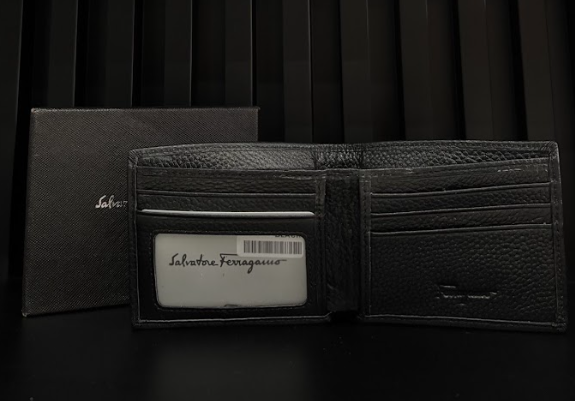 CARTERA SALVATORE FERRAGAMO "NEGRA CUERO"