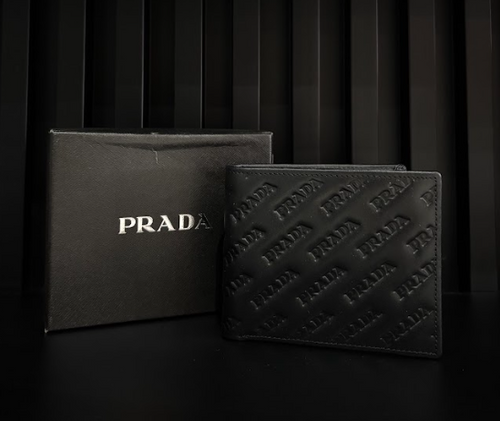 CARTERA PRADA "NEGRA MONOGRAMA INTERIOR ROJO"