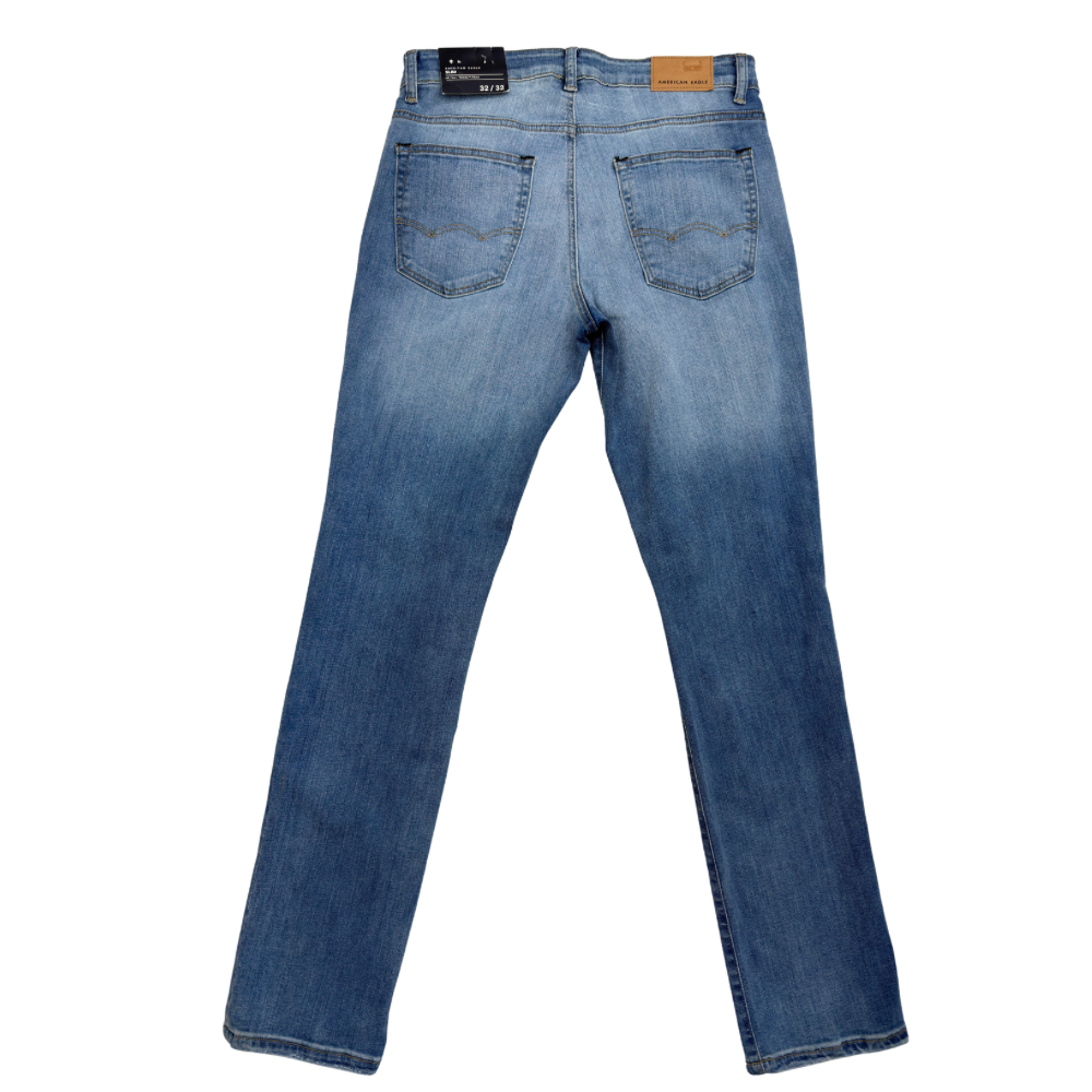 PANTALÓN CABALLERO AMERICAN EAGLE MEZCLILLA RASGADO DESLAVADO