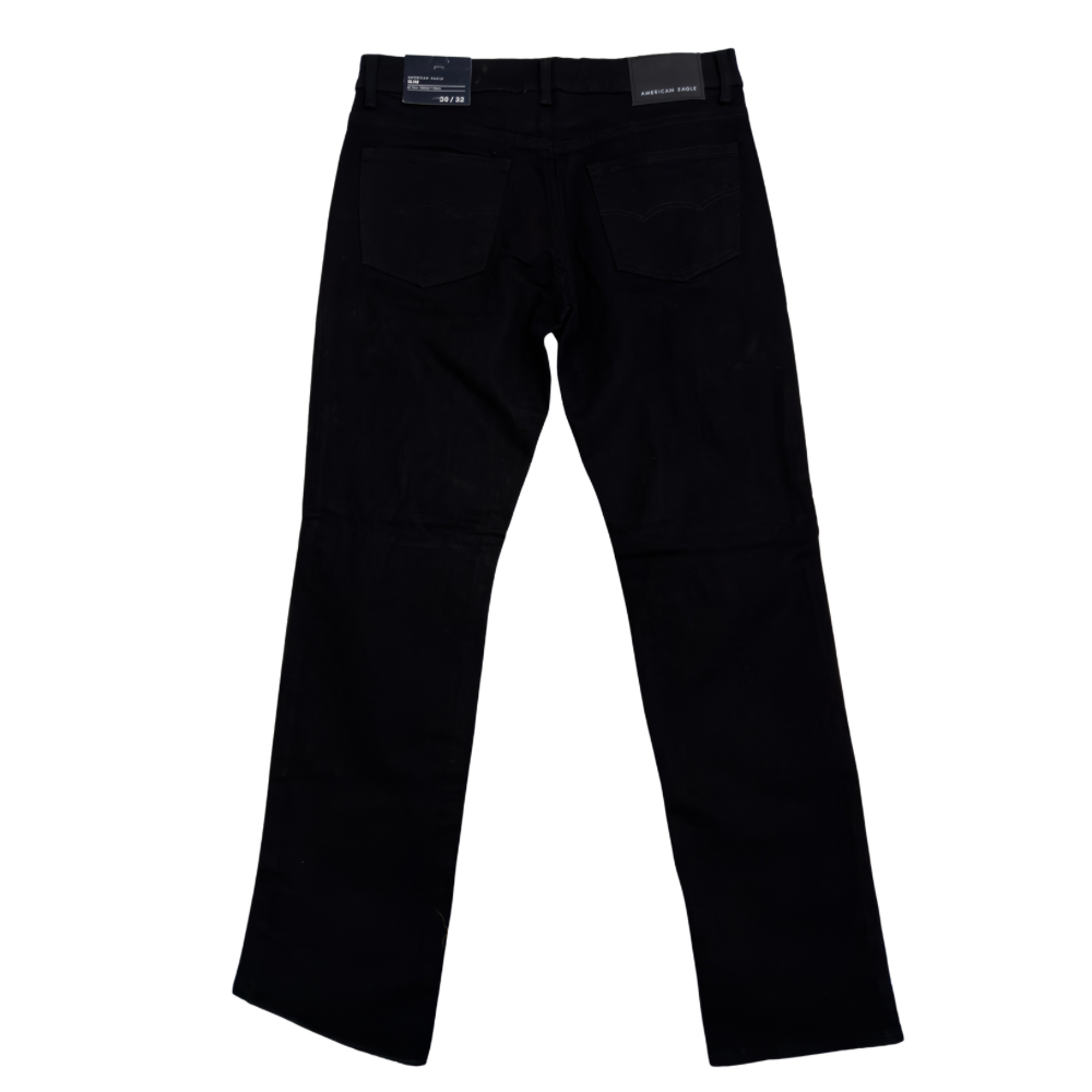 PANTALÓN AMERICAN EAGLE NEGRO RASGADO