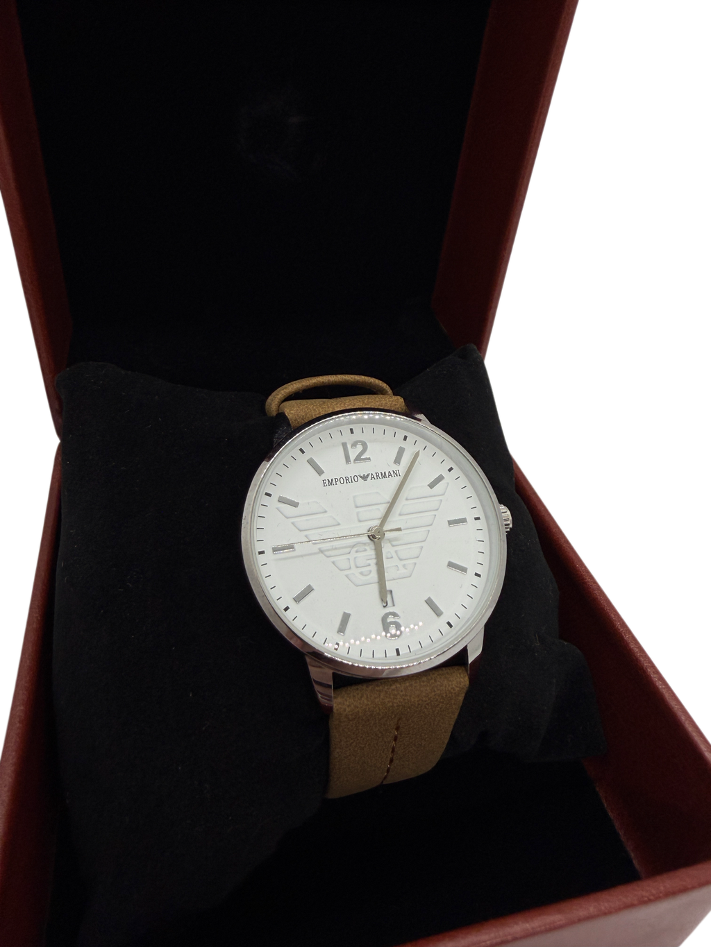 RELOJ EMPORIO ARMANI “CORREA CAFÉ”