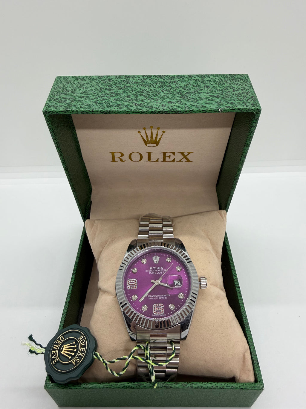RELOJ ROLEX "DATEJUST MORADO DIAMENTES"