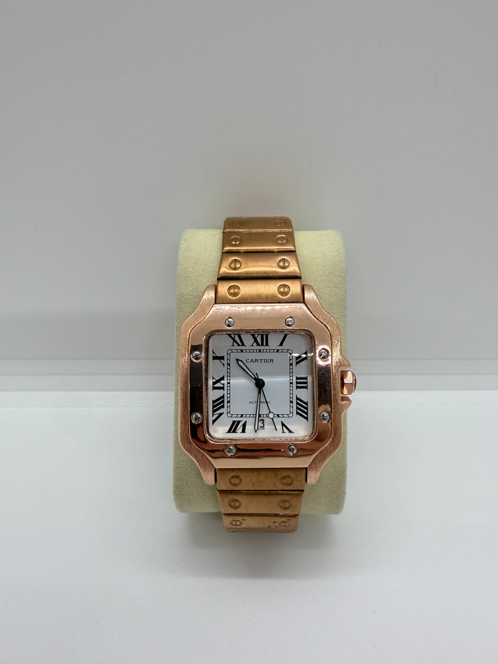 RELOJ CARTIER "SANTOS ORO ROSADO"