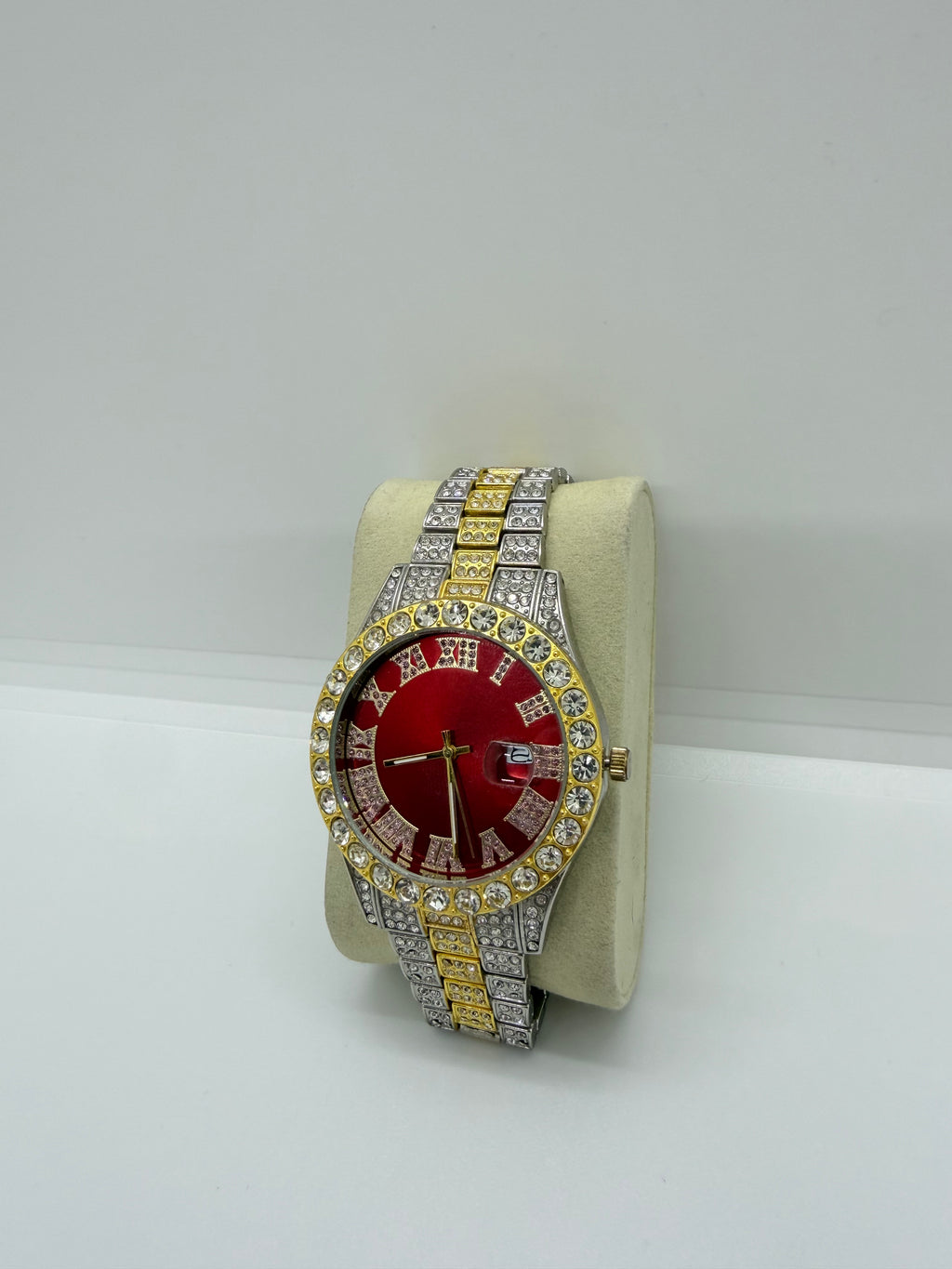 RELOJ SENRUD "ROJO DIAMANTES"