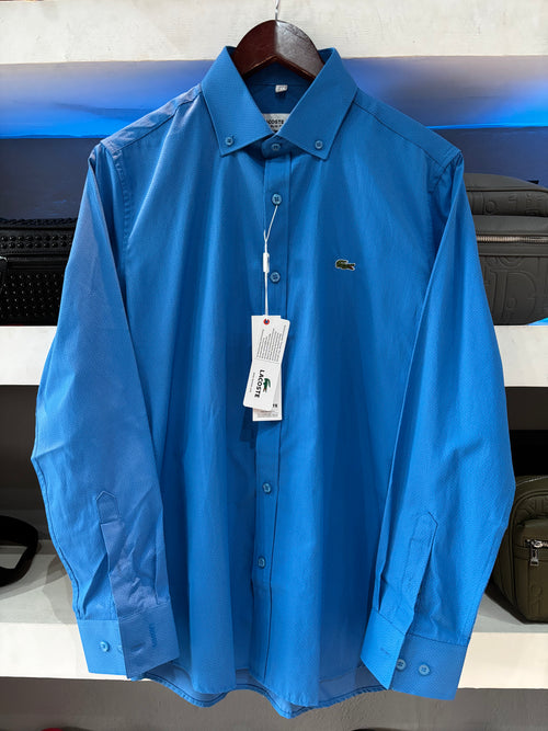 CAMISA LACOSTE "AZUL CLASICO"