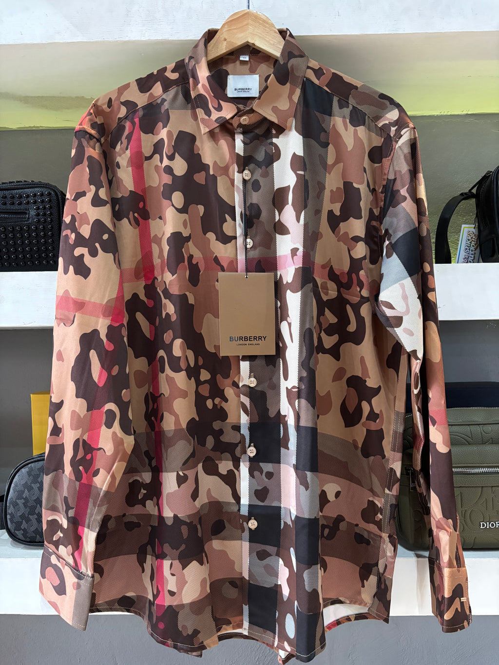CAMISA BURBERRY "CAMUFLAJE CAFÉ"