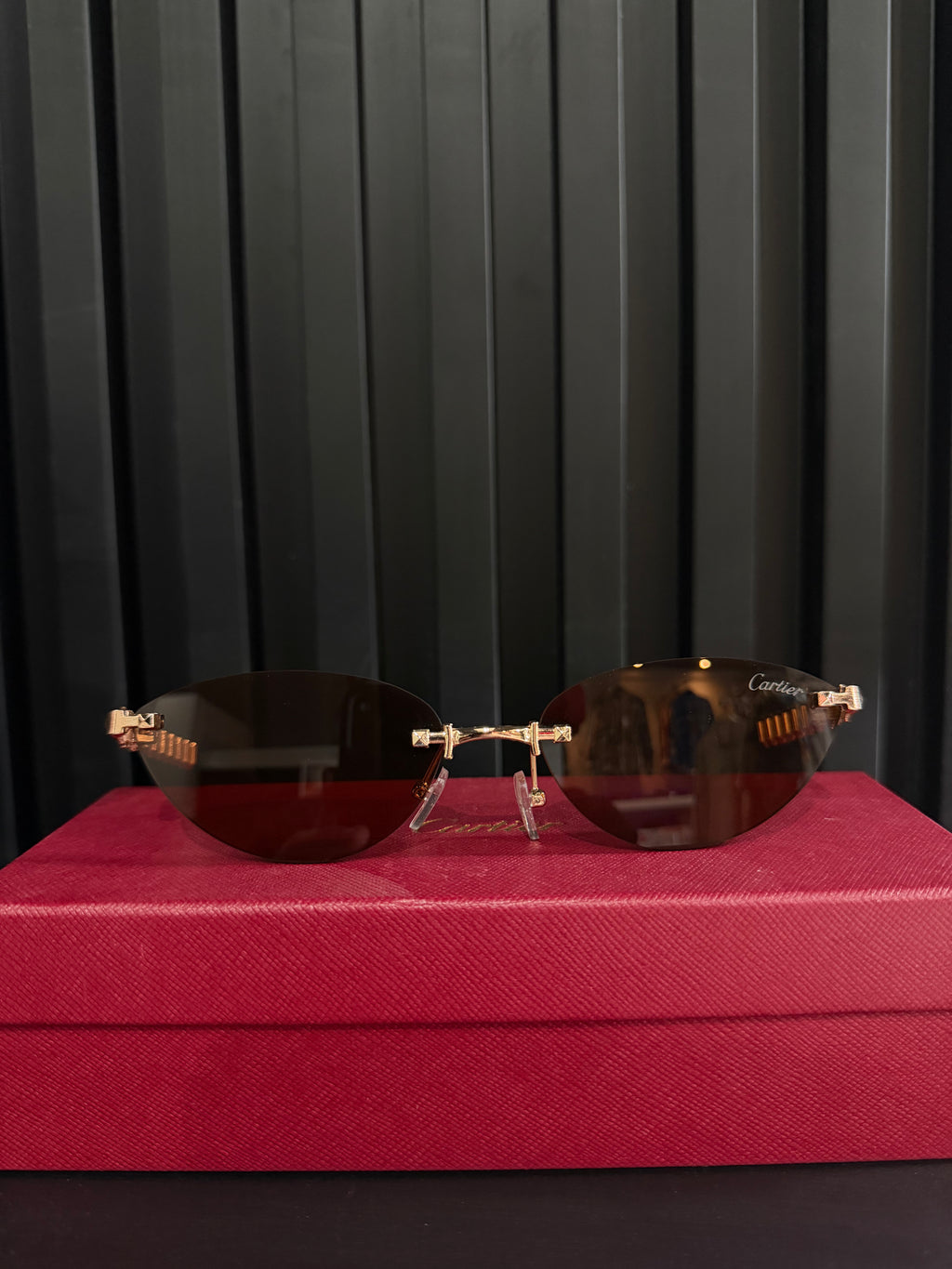 LENTES CARTIER "DORADOS LENTE CAFÉ"