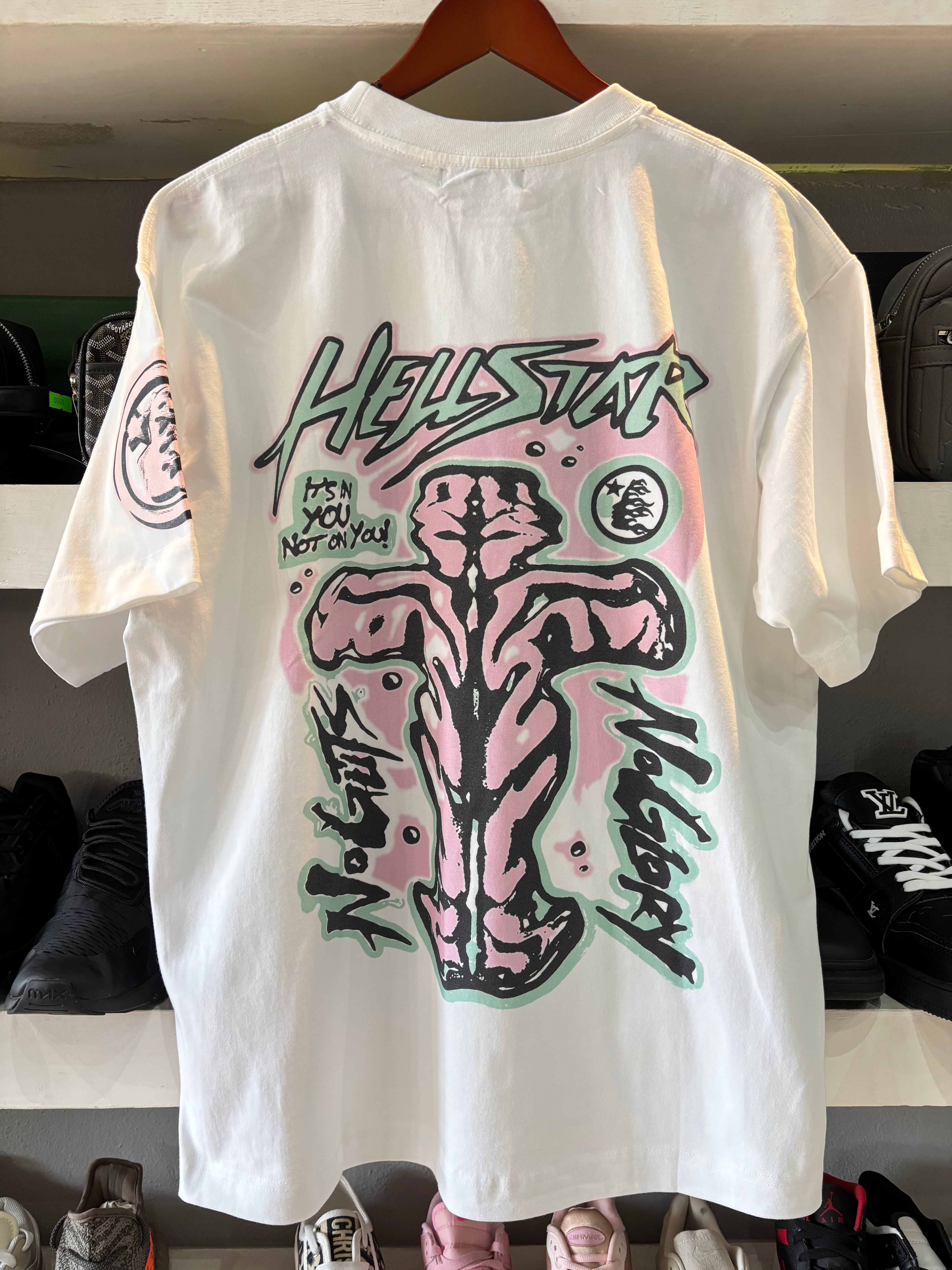 PLAYERA HELLSTAR "BLANCA BRAIN"