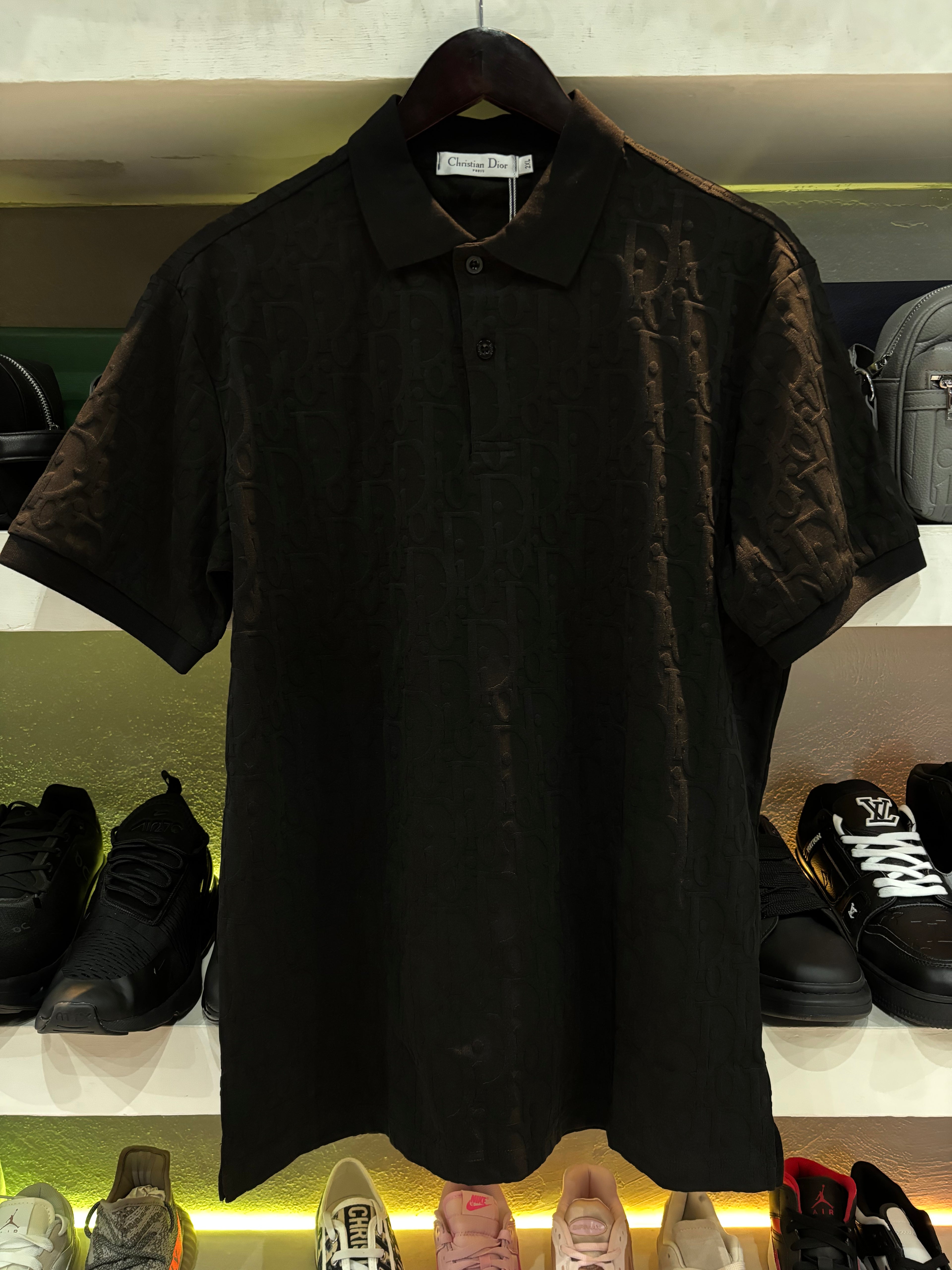 PLAYERA DIOR "MONOGRAMA DIOR NEGRO"