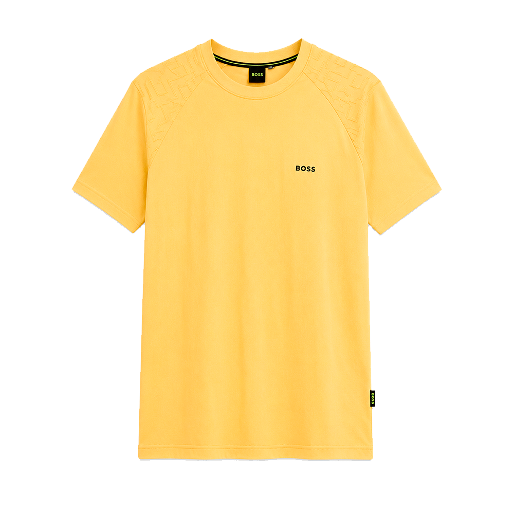 PLAYERA BOSS "AMARILA LOGO NEGRO"