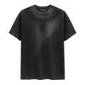 PLAYERA CHROME HEARTS "CRUZ CUELLO NEGRA DESLAVADA"