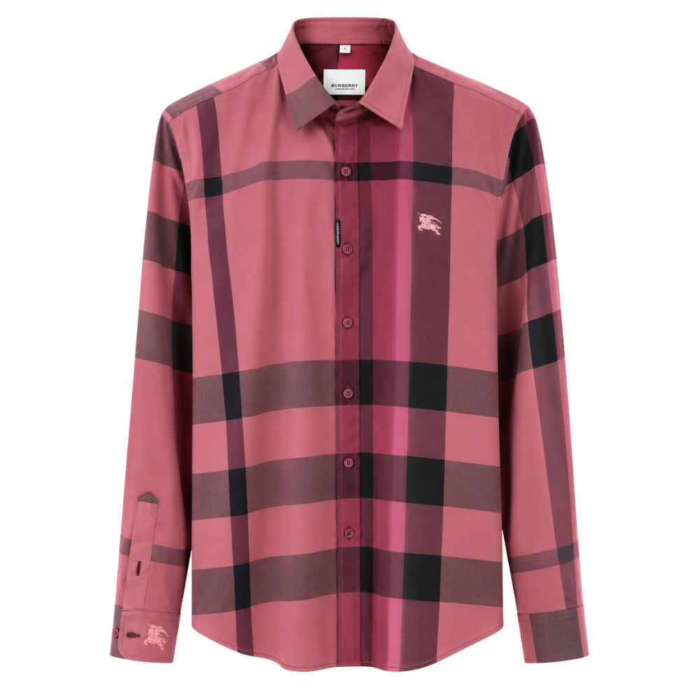 CAMISA BURBERRY "CUADROS ROSA VIEJO"