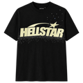PLAYERA HELLSTAR "NEGRA ESTRELLA CON PIEDRAS"
