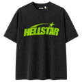 PLAYERA HELLSTAR "NEGRA LETRAS VERDES"