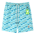 SHORT DE PLAYA PSYCHO BUNNY "AZUL DE LINEAS"