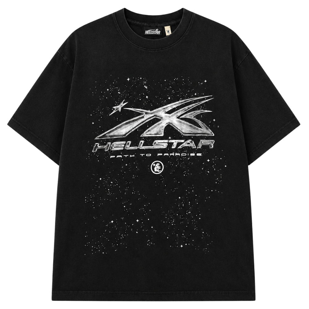 PLAYERA HELLSTAR "NEGRA CHROME"